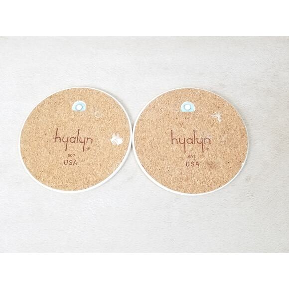 HYALYN USA Trivet Hot Plate 6" Ceramic Round Little Boy & Girl Wall Decor Vtg - Picture 8 of 12